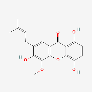 B596556 1,4,6-Trihydroxy-5-methoxy-7-prenylxanthone CAS No. 160623-47-2