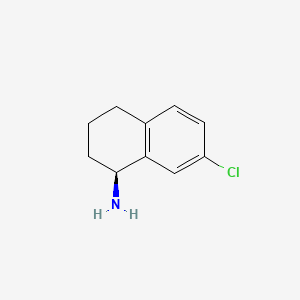 molecular formula C10H12ClN B596563 (S)-7-Chloro-1,2,3,4-tetrahydronaphthalen-1-amine CAS No. 1228548-44-4