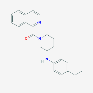 molecular formula C24H27N3O B5965658 N-(4-isopropylphenyl)-1-(1-isoquinolinylcarbonyl)-3-piperidinamine 