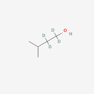 molecular formula C5H12O B596580 3-Methyl-1-butyl-1,1,2,2-d4 Alcohol CAS No. 1219795-21-7