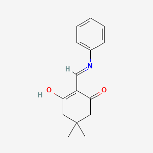 molecular formula C15H17NO2 B5965826 2-(Anilinomethylene)-5,5-dimethylcyclohexane-1,3-dione 