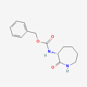 molecular formula C14H18N2O3 B596586 Benzyl (r)-2-oxoazepan-3-ylcarbamate CAS No. 108491-55-0