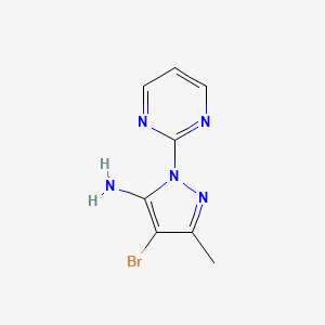 4-bromo-3-methyl-1-(pyrimidin-2-yl)-1H-pyrazol-5-amine