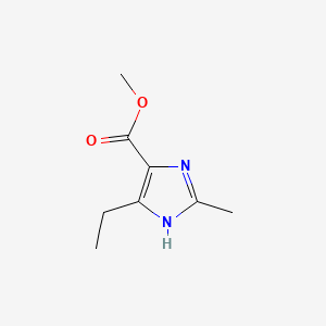molecular formula C8H12N2O2 B596610 methyl 4-ethyl-2-methyl-1H-imidazole-5-carboxylate CAS No. 1245644-44-3