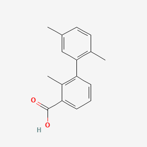 molecular formula C16H16O2 B596618 3-(2,5-Dimethylphenyl)-2-methylbenzoic acid CAS No. 1261922-05-7