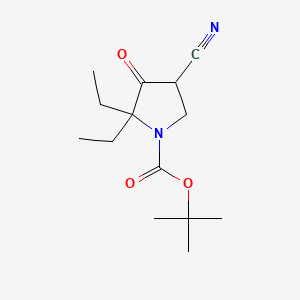 Tert-butyl 4-cyano-2,2-diethyl-3-oxopyrrolidine-1-carboxylate