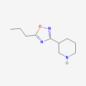 3-(Piperidin-3-yl)-5-propyl-1,2,4-oxadiazole