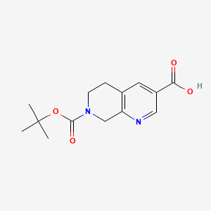 7-(tert-Butoxycarbonyl)-5,6,7,8-tetrahydro-1,7-naphthyridine-3-carboxylic acid