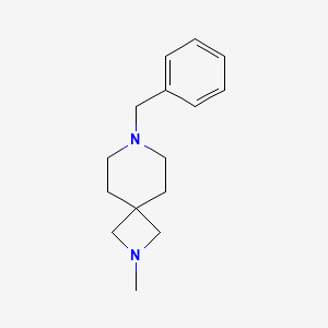 molecular formula C15H22N2 B596641 7-Benzyl-2-methyl-2,7-diazaspiro[3.5]nonane CAS No. 135380-51-7
