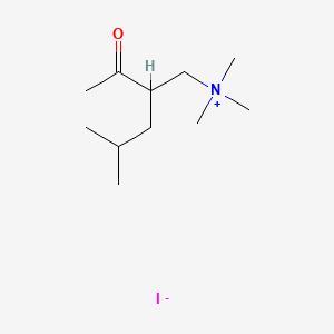 molecular formula C11H24INO B596643 2-acetyl-N,N,N,4-tetramethylpentan-1-aminium iodide CAS No. 1069-62-1