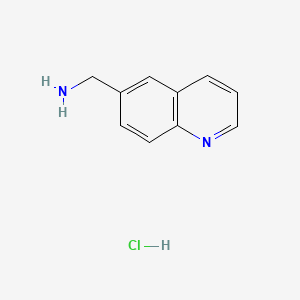 molecular formula C10H11ClN2 B596646 Quinolin-6-ylmethanamine hydrochloride CAS No. 114223-89-1