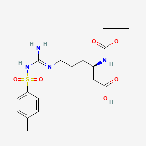molecular formula C19H30N4O6S B596654 Boc-D-beta-homoarginine(tos) CAS No. 145149-22-0
