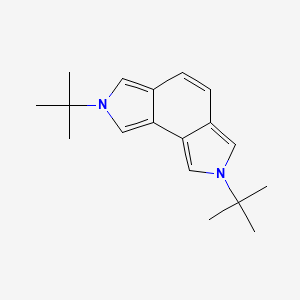 molecular formula C18H24N2 B596655 2,7-Di-tert-butyl-2,7-dihydropyrrolo[3,4-e]isoindole CAS No. 118644-07-8