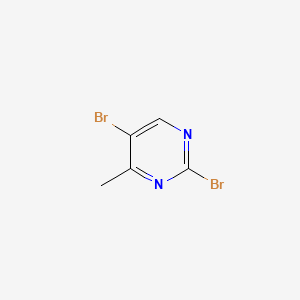 molecular formula C5H4Br2N2 B596658 2,5-Dibromo-4-methylpyrimidine CAS No. 171408-73-4
