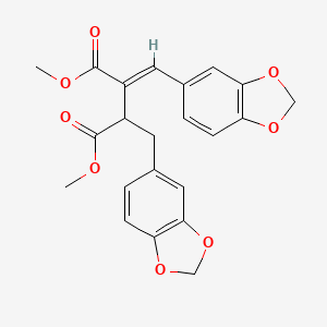 molecular formula C22H20O8 B596660 Dehydroheliobuphthalmin CAS No. 103001-05-4