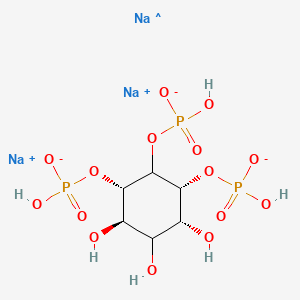 molecular formula C6H12Na3O15P3- B596662 D-myo-Inositol-1,5,6-triphosphate (sodium salt) CAS No. 120965-76-6