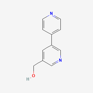 molecular formula C11H10N2O B596677 [3,4'-Bipyridin]-5-ylmethanol CAS No. 1227583-37-0