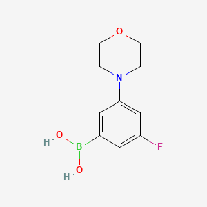 molecular formula C10H13BFNO3 B596700 (3-Fluoro-5-morpholinophenyl)boronic acid CAS No. 1217500-95-2
