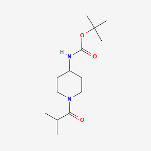 molecular formula C14H26N2O3 B596702 4-(N-BOC-Amino)-1-(isobutyryl)piperidine CAS No. 1286265-44-8
