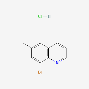 molecular formula C10H9BrClN B596709 8-Bromo-6-methylquinoline hydrochloride CAS No. 1255574-68-5