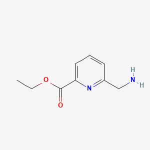 molecular formula C9H12N2O2 B596711 Ethyl 6-(aminomethyl)picolinate CAS No. 104086-21-7