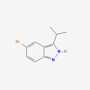 molecular formula C10H11BrN2 B596712 5-Bromo-3-isopropyl-1H-indazole CAS No. 1276075-40-1