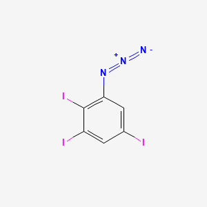 molecular formula C6H2I3N3 B596715 1-Azido-2,3,5-triiodobenzene CAS No. 1313738-68-9
