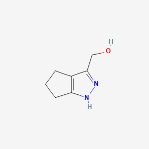 molecular formula C7H10N2O B596720 2,4,5,6-Tetrahydrocyclopenta[c]pyrazol-3-ylmethanol CAS No. 1215295-82-1