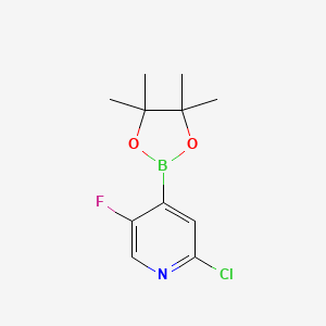 2-Chloro-5-fluoro-4-(4,4,5,5-tetramethyl-1,3,2-dioxaborolan-2-yl)pyridine