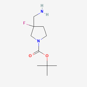 Tert-butyl 3-(aminomethyl)-3-fluoropyrrolidine-1-carboxylate