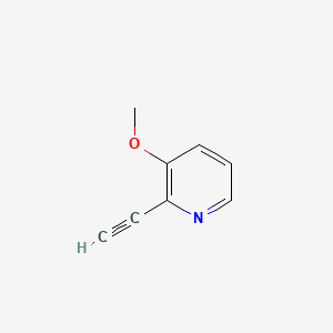 molecular formula C8H7NO B596738 2-Ethynyl-3-methoxypyridine CAS No. 1256805-99-8