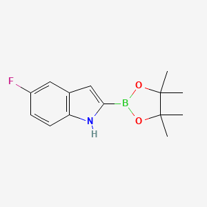 5-Fluoro-2-(4,4,5,5-tetramethyl-1,3,2-dioxaborolan-2-YL)-1H-indole