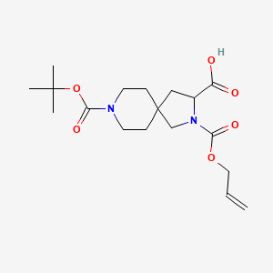 2-(Allyloxycarbonyl)-8-(tert-butoxycarbonyl)-2,8-diazaspiro[4.5]decane-3-carboxylic acid