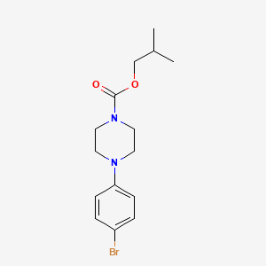 molecular formula C15H21BrN2O2 B596754 Isobutyl 4-(4-bromophenyl)piperazine-1-carboxylate CAS No. 1226808-71-4
