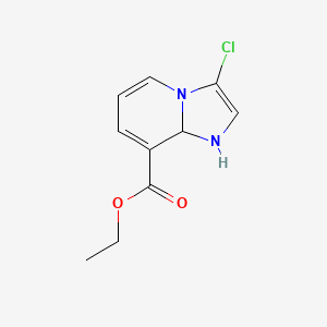 Ethyl 3-chloro-1,8a-dihydroimidazo[1,2-a]pyridine-8-carboxylate