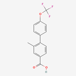3-Methyl-4-(4-trifluoromethoxyphenyl)benzoic acid
