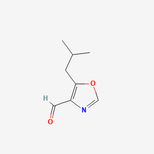 4-Oxazolecarboxaldehyde,5-(2-methylpropyl)-