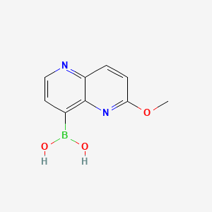 (6-Methoxy-1,5-naphthyridin-4-yl)boronic acid