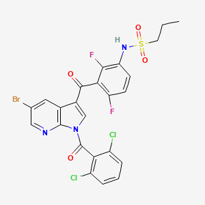 N-(3-(5-Bromo-1-(2,6-dichlorobenzoyl)-1H-pyrrolo[2,3-b]pyridine-3-carbonyl)-2,4-difluorophenyl)propane-1-sulfonamide