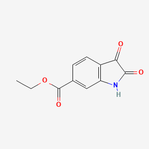 molecular formula C11H9NO4 B596787 Ethyl 2,3-dioxoindoline-6-carboxylate CAS No. 1263282-64-9