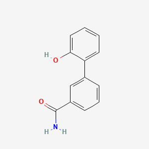 molecular formula C13H11NO2 B596796 2-(3-Aminocarbonylphenyl)phenol CAS No. 1261946-86-4