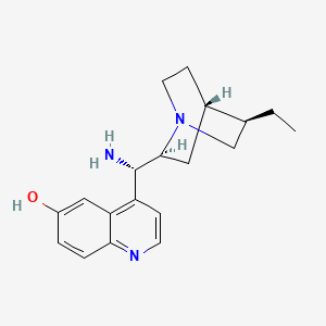 molecular formula C19H25N3O B596799 (8alpha,9S)-9-aMino-10,11-dihydro-Cinchonan-6/'-ol CAS No. 1244021-50-8