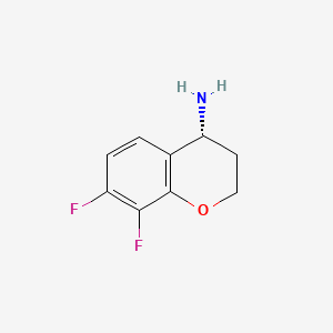 molecular formula C9H9F2NO B596800 (R)-7,8-difluorochroman-4-amine CAS No. 1213550-52-7