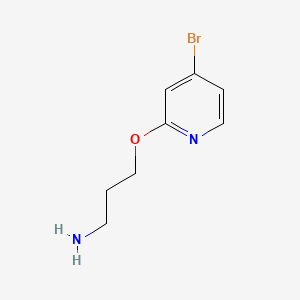 3-((4-Bromopyridin-2-yl)oxy)propan-1-amine