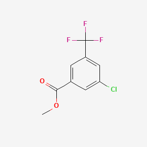 molecular formula C9H6ClF3O2 B596807 Methyl 3-chloro-5-(trifluoromethyl)benzoate CAS No. 1214361-12-2