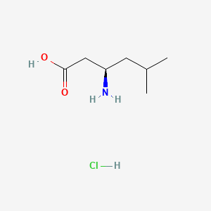 molecular formula C7H16ClNO2 B596820 (R)-3-Amino-5-methylhexanoic acid hydrochloride CAS No. 1276055-44-7
