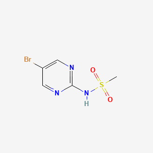 molecular formula C5H6BrN3O2S B596821 N-(5-Bromopyrimidin-2-yl)methanesulfonamide CAS No. 1242336-55-5