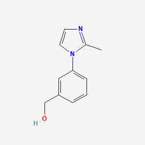 molecular formula C11H12N2O B596822 (3-(2-Methyl-1H-imidazol-1-yl)phenyl)methanol CAS No. 167758-86-3