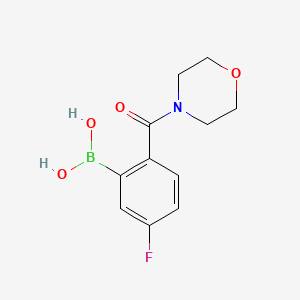 (5-Fluoro-2-(morpholine-4-carbonyl)phenyl)boronic acid