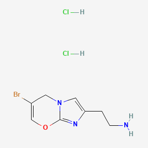 2-(6-Bromo-5H-imidazo[2,1-b][1,3]oxazin-2-yl)ethanamine dihydrochloride